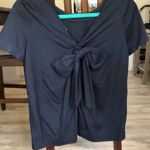 Bow-Back 🎀 Banana Republic Navy Top
